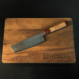 Nakiri Kitchen Knife from Damascus Steel by Henzel